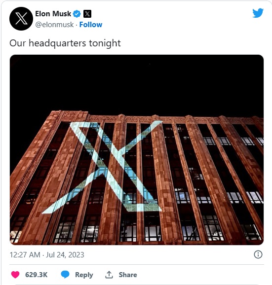 2023 07 24 Musk twitter