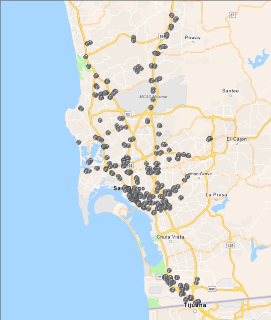 2023 08 03 map of 500 Smart Streetlights locations