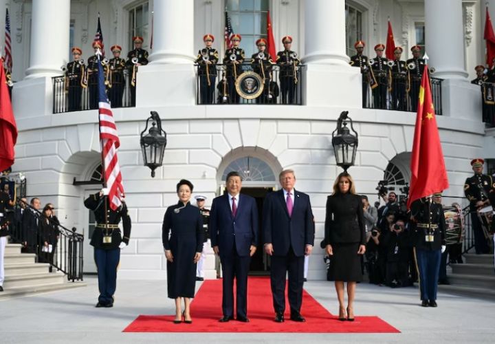 香煎海鲈鱼配加州起泡酒：白宫今晚设国宴款待习近平