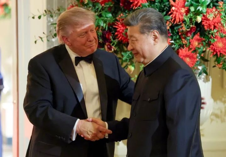 特朗普、习近平白宫国宴发表讲话，强调美中两国人民的友谊历久弥坚