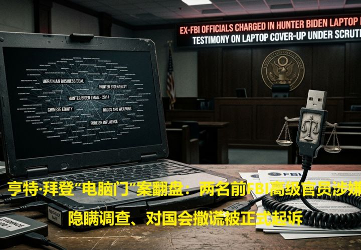 亨特·拜登“电脑门”后续：两名前FBI高官涉嫌对国会作伪证被起诉