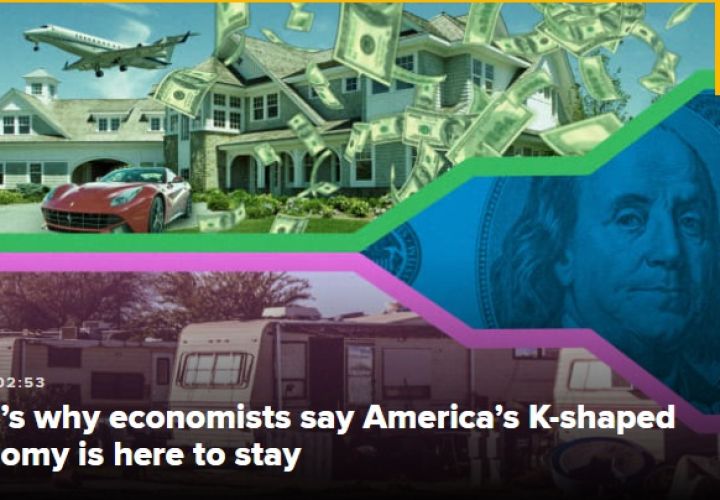 三张图看懂美国经济呈“K型”分化，贫富差距加剧
