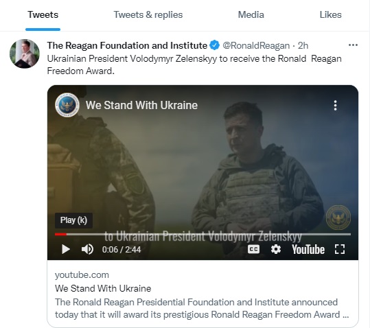 03 07 Reagan Foundation twitter