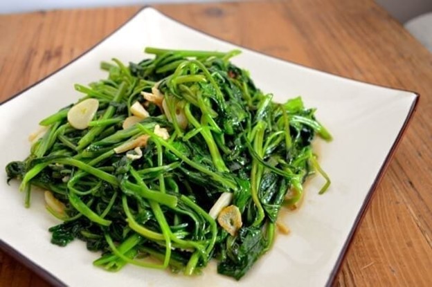 03 23 Stir Fried Water Spinach with Fermanted Tofu Photo
