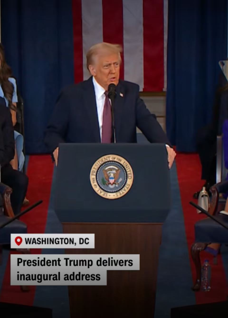 今天特朗普宣誓就任美国第47届总统，就职演讲：“美国的黄金时代开始了！”