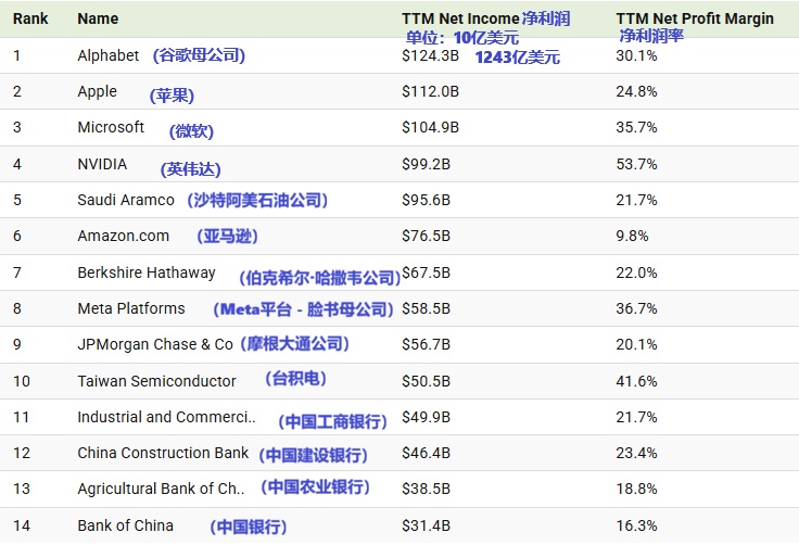 2026 01 01 2025年最赚钱的公司 1 14